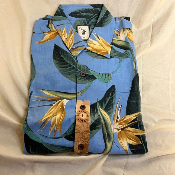 Jamaica Jaxx Mens Island Hawaiian Aloha Shirt - Picture 6 of 12